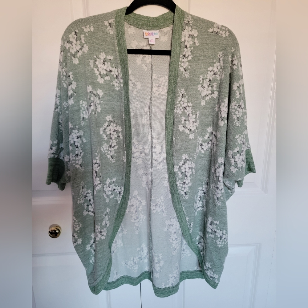 Floral Print Cocoon Cardigan